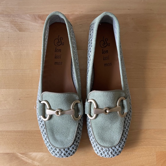 Salonissimos Suede Loafers Moccasins Size 8 - Picture 1 of 6